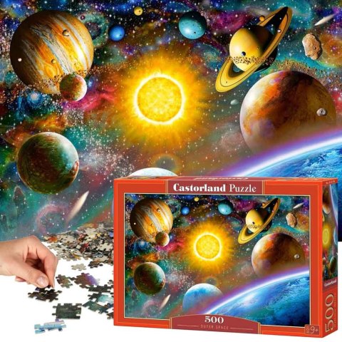 Puzzle układanka 500 elementów Przestrzeń kosmiczna 9+ CASTORLAND Castor Drukarnia i Wydawnictwo
