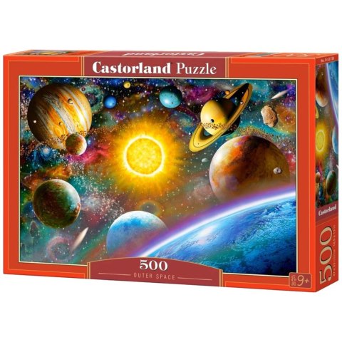 Puzzle układanka 500 elementów Przestrzeń kosmiczna 9+ CASTORLAND Castor Drukarnia i Wydawnictwo