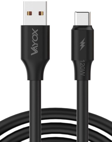 Kabel USB-USB-C dwie końcówki 120W 3A 1m czarny Bodex Electronics Spółka z o.o.