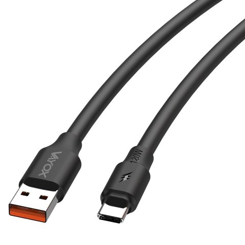 Kabel USB-USB-C dwie końcówki 120W 3A 1m czarny Bodex Electronics Spółka z o.o.