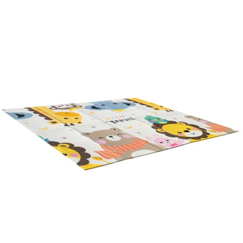 Mata edukacyjna piankowa dwustronna składana zwierzęta ulica 180 x 200 cm Kik Sp. z o. o. Sp. k.