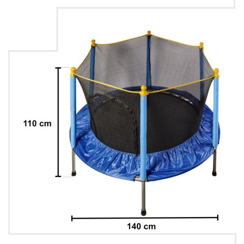 Trampolina ogrodowa dla dzieci siatka 140cm 55inch 80kg Kik sp. z o.o. sp. k.