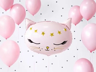 Balon foliowy Kotek różowy 48cm x 36cm Partydeco Spółka z Ograniczoną Odpowiedzialnością
