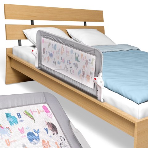 Barierka osłona ochronna do łóżka otwierana 90cm zwierzęta Kik Sp. z o. o. Sp. k. Barierka osłona ochronna do łóżka otwierana 90cm zwierzęta Kik Sp. z o. o. Sp. k.