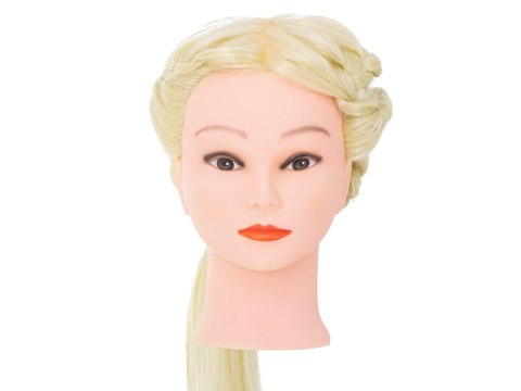 Główka głowa treningowa fryzjerska naturalne włosy blond Kik Sp. z o. o. Sp. k.