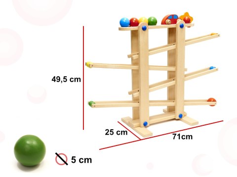 Tor kulkowy drewniany kulodrom montessori XXL Kik sp. z o.o. sp. k.