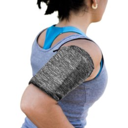 Opaska na ramię do biegania ćwiczeń fitness armband XL szara HURTEL