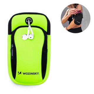 Opaska na telefon do biegania armband zielona WOZINSKY