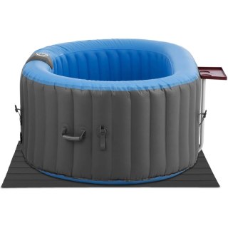 Jacuzzi ogrodowe dmuchane 100 dysz masujących 2 osobowe 550 l niebiesko - szare UNIPRODO