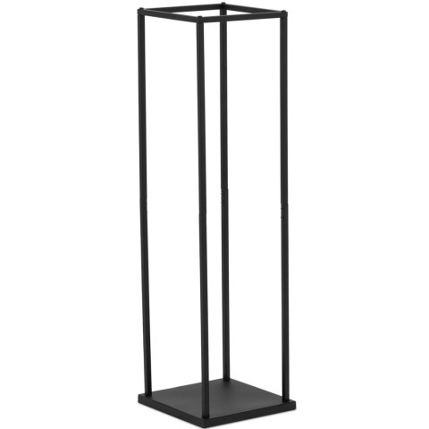 Stojak na drewno kominkowe metalowy prostokątny LOFT do 30 kg 32 x 32 x 116 cm Hillvert