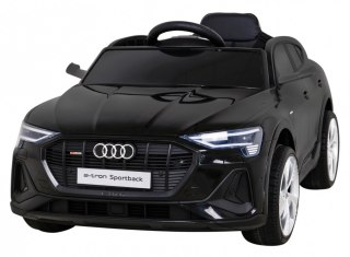 Audi E-Tron Sportback dla dzieci Czarny + Pilot + Napęd 4x4 + Wolny Start + Radio MP3 + LED