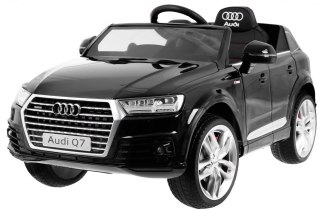 Audi Q7 Quattro S-Line na akumulator Czarny + Pilot + Wolny Start + EVA + Radio MP3 LED