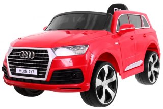 Audi Q7 Lift na akumulator dla dzieci Czerwony + Pilot + Wolny Start + EVA + Ekoskóra + MP3 LED