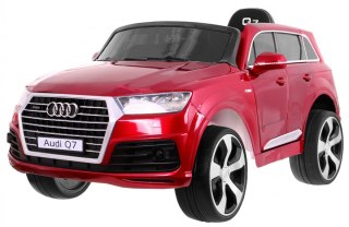 Audi Q7 Lift na akumulator dla dzieci Lakier Czerwony + Pilot + Wolny Start + EVA + MP3 LED