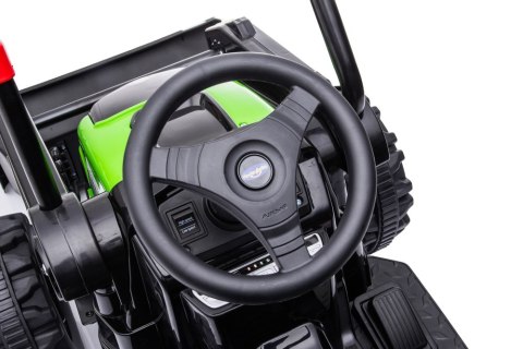 Koparka Traktor na akumulator dla dzieci Zielony + Ruchome Ramię Łyżka + Pilot + Wolny Start + Radio FM + LED