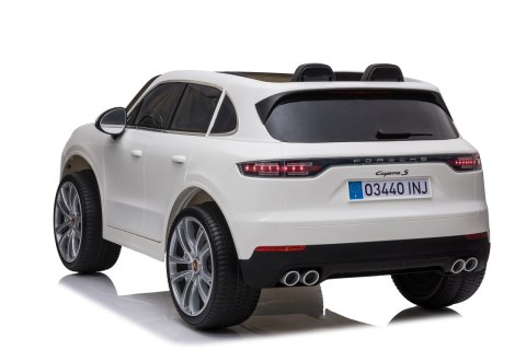 Porsche Cayenne S Autko na akumulator dla dzieci Lakier Biały