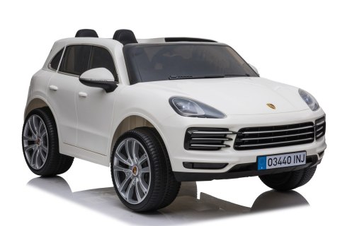 Porsche Cayenne S Autko na akumulator dla dzieci Lakier Biały