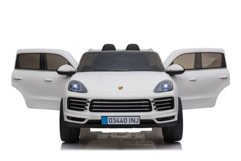 Porsche Cayenne S Autko na akumulator dla dzieci Lakier Biały