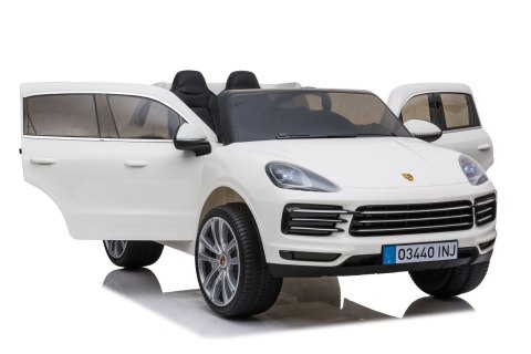 Porsche Cayenne S Autko na akumulator dla dzieci Lakier Biały