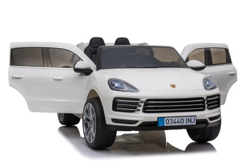 Porsche Cayenne S Autko na akumulator dla dzieci Lakier Biały