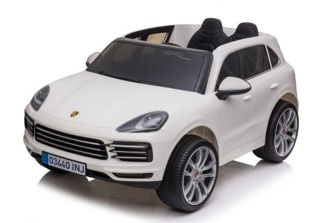 Porsche Cayenne S Autko na akumulator dla dzieci Lakier Biały