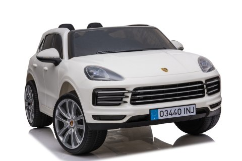 Porsche Cayenne S Autko na akumulator dla dzieci Lakier Biały