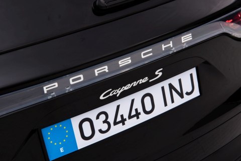 Porsche Cayenne S Autko na akumulator dla dzieci Lakier Czarny