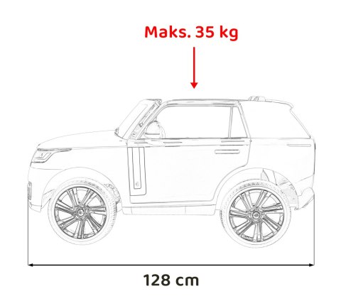 Pojazd Range Rover SUV Lift Czerwony