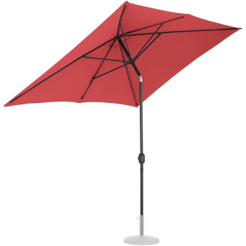 Parasol ogrodowy tarasowy prostokątny z korbką 200 x 300 cm bordowy UNIPRODO