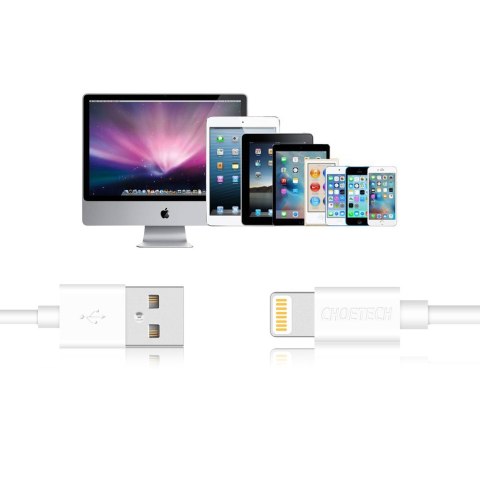 Kabel przewód MFI USB - Lightning 1.2m biały CHOETECH