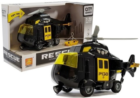 Helikopter Ratunkowy na baterie 1:20 Dźwięk Światła LEAN Toys