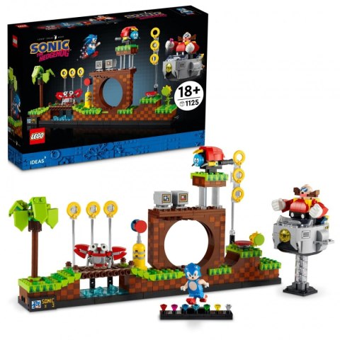 Klocki Ideas 21331 Sonic the Hedgehog - Strefa Zielonego Wzgórza LEGO