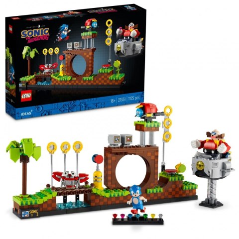 Klocki Ideas 21331 Sonic the Hedgehog - Strefa Zielonego Wzgórza LEGO