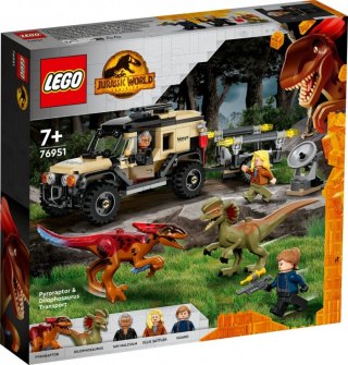 Klocki Jurassic World 76951 Transport pyroraptora i dilofozaura LEGO
