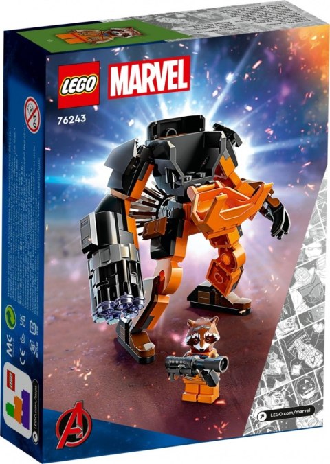 Klocki Super Heroes 76243 Mechaniczna zbroja Rocketa LEGO