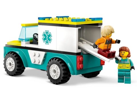 Klocki City 60403 Karetka i snowboardzista LEGO