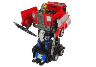 Autko Ciężarówka 2w1 Robot Transformers Wojownik Optimus Prime Czerwony HXSY18 LEAN Toys