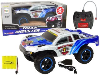 Zdalnie Sterowane Auto RC Truck Monster 1:12 Białe LEAN Toys