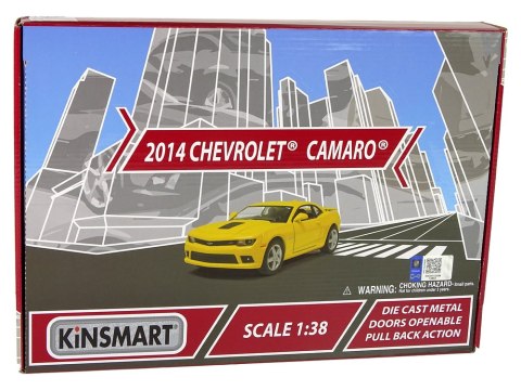 Metalowe Autko Chevrolet Camaro 1:38 4 Kolory Napęd HXKT187 LEAN Toys