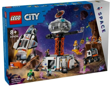 Klocki City 60434 Stacja kosmiczna i stanowisko startowe rakiety LEGO