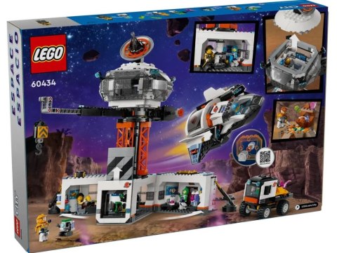 Klocki City 60434 Stacja kosmiczna i stanowisko startowe rakiety LEGO
