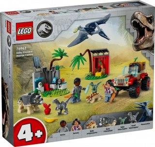 Klocki Jurassic World 76963 Centrum ratunkowe dla małych dinozaurów LEGO