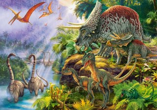 Puzzle 500 elementów Dinozaury dolina Castor