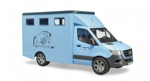 Samochód Mercedes Benz Sprinter do przewozu koni z figurką konia BRUDER Samochód Mercedes Benz Sprinter do przewozu koni z figurką konia BRUDER