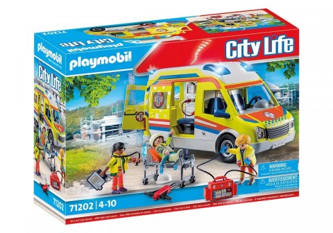 Zestaw City Life 71202 Karetka pogotowia ze światłem i dźwiękiem Playmobil Zestaw City Life 71202 Karetka pogotowia ze światłem i dźwiękiem Playmobil