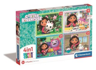 Puzzle 4w1 Koci Domek Gabi Clementoni