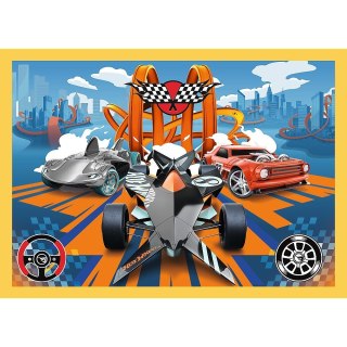 Puzzle 4w1 Hot Wheels pojazdy Trefl