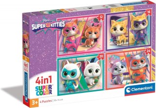 Puzzle 4w1 Super Kolor SuperKitties Clementoni