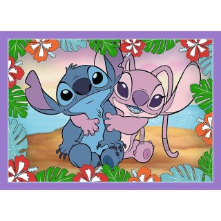 Puzzle 4w1 Szalony dzień Lilo i Stitch Trefl