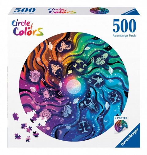 Puzzle 500 elementów Paleta kolorów Astronomia Ravensburger Polska